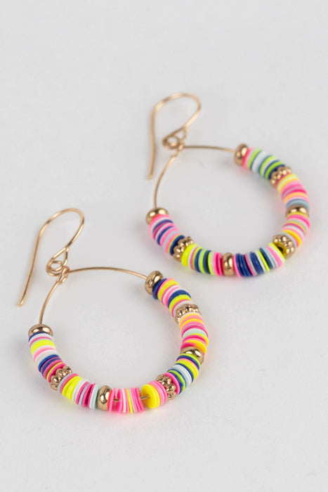 Sequins Hoop Earrings - Multicolored 2
