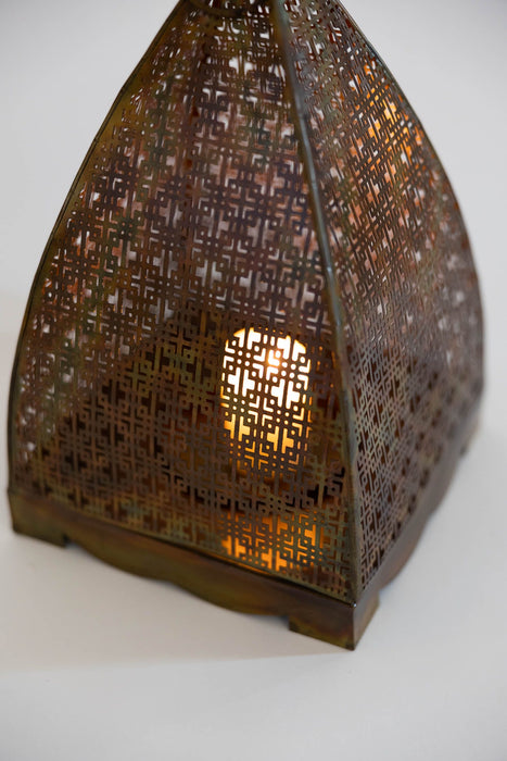 Chatushkosh Antique Copper Lantern - 14" 6