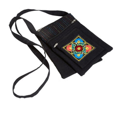 Embroidered Cross-Body Bag