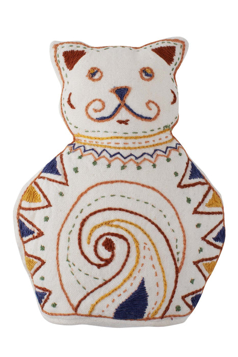Embroidered Stuffed Cat 1