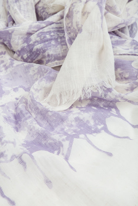 Splash Drip Print Scarf (Lavender) 3
