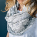 Splash Drip Print Scarf (Gray) thumbnail 4