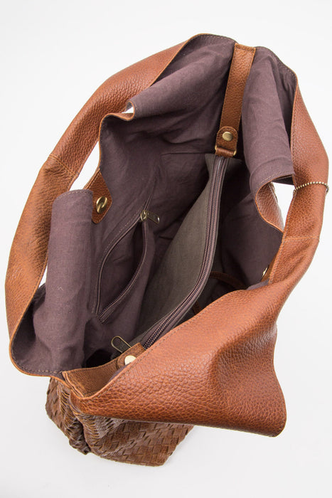 Eco-Leather Woven Handbag 4