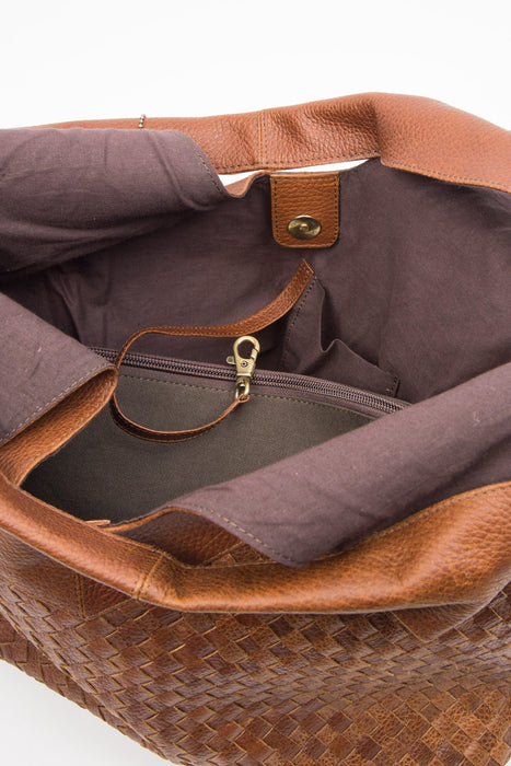 Eco-Leather Woven Handbag 5