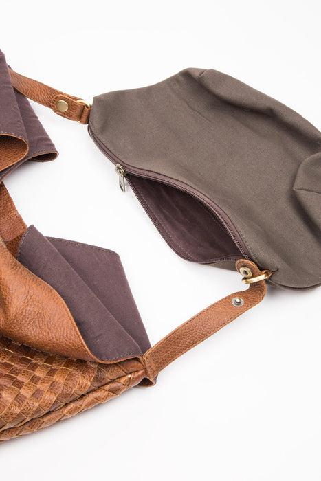 Eco-Leather Woven Handbag 6