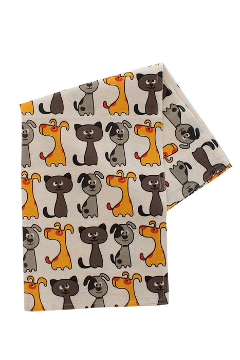 Cats & Dogs Tea Towel 1