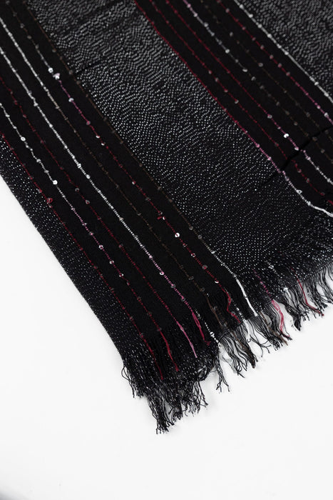 Midnight Sequin Scarf 2