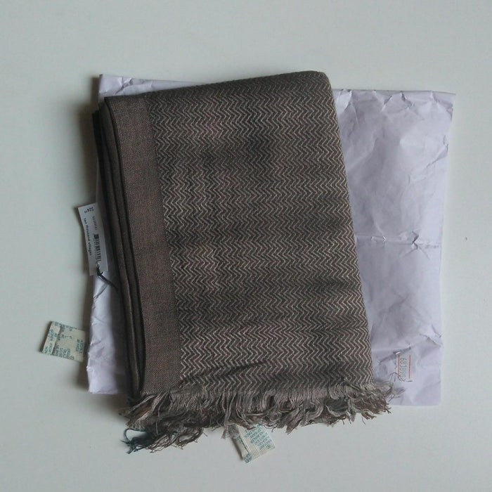 Fog Herringbone Scarf 5