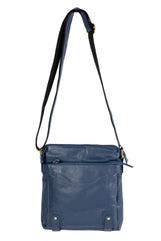 Eco-Leather Navy Crossbody