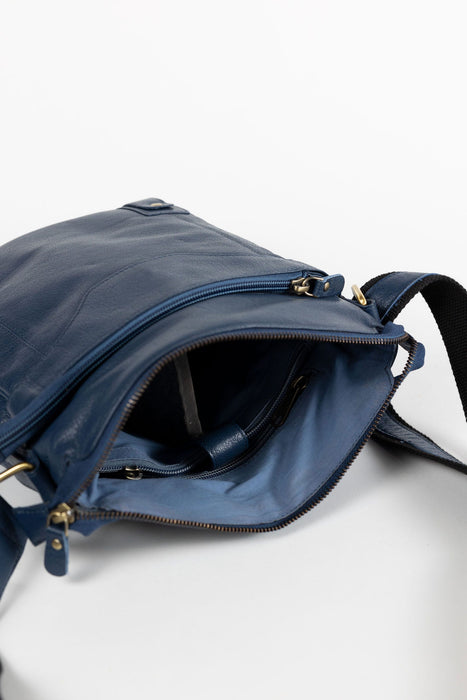 Eco-Leather Navy Crossbody 2