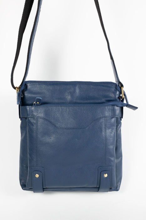 Eco-Leather Navy Crossbody 3