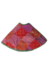 Patchwork Kantha Stitched Tree Skirt