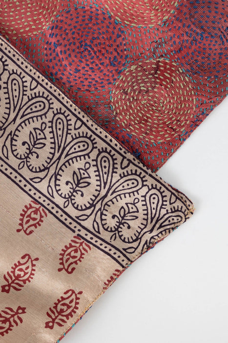 Kantha Circles Silk Scarf 6