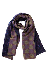 Kantha Circles Silk Scarf