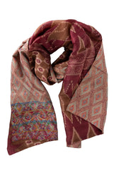 Kantha Diamonds Silk Scarf