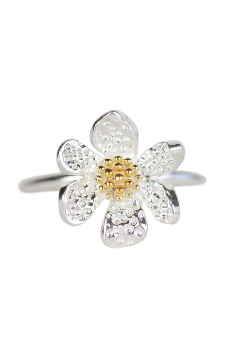 Silver Flower Ring 1