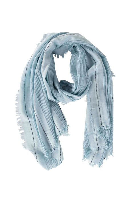 Loose Weave Pale Blue Scarf 1