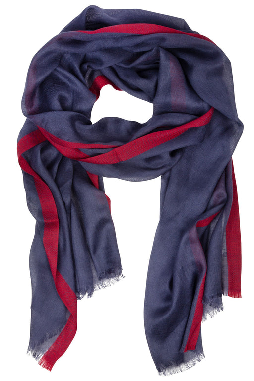 Navy and Red Scarf