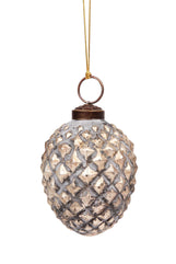 Antiqued Glass Bulb Ornament