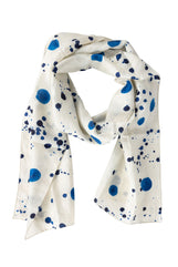 Ink Splatters Silk Scarf