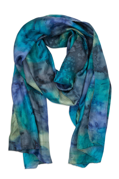 Waterfall Painted Scarf 1