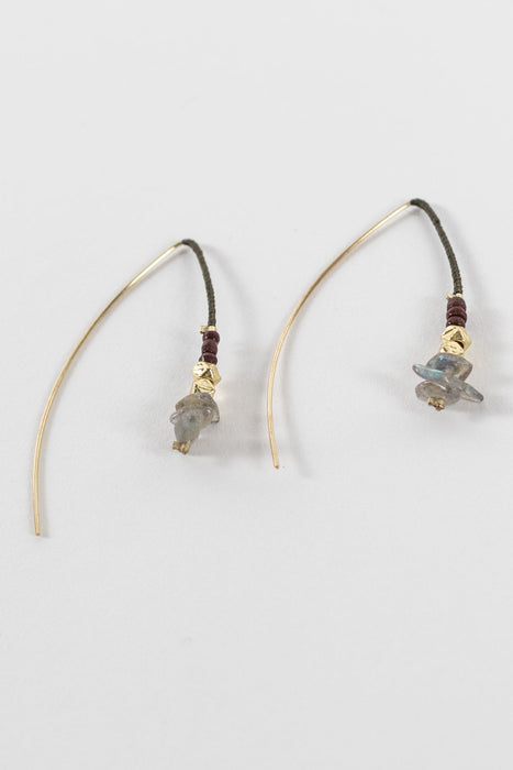 Labradorite Wire Earrings 2