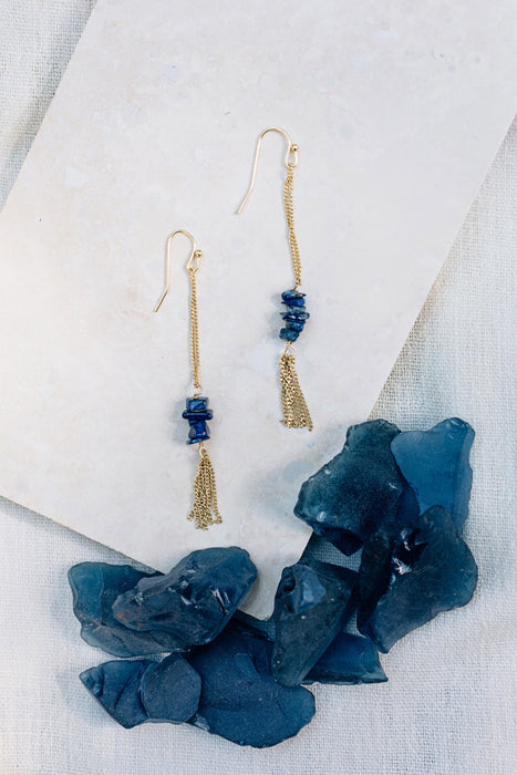 Cairn Earrings (Blue) 4