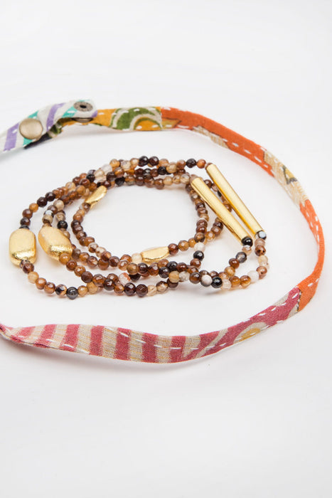 Sari and Stone Necklace 5