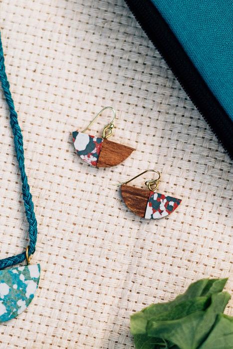 Fire and Wood Earrings 4