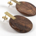 Wood & Brass Post Earrings thumbnail 2