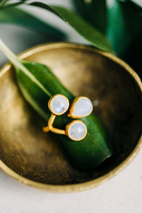 Moonstone Cuff Ring 5