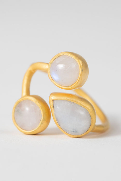 Moonstone Cuff Ring 2