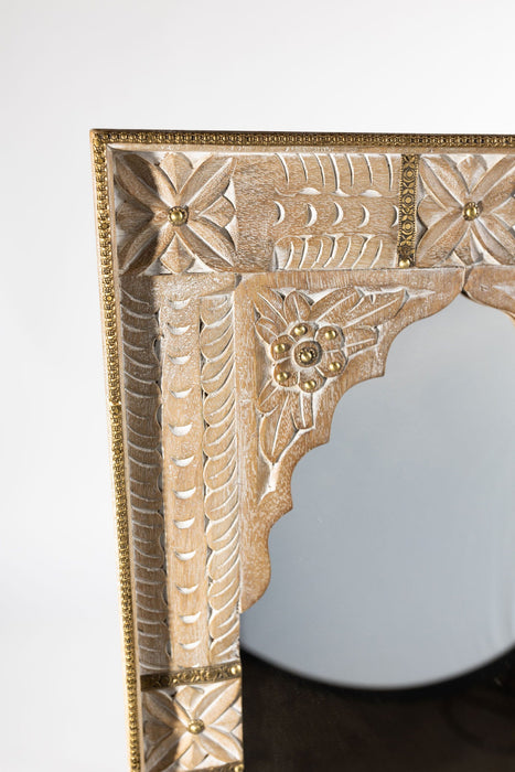 India Arch Carved Mirror 2