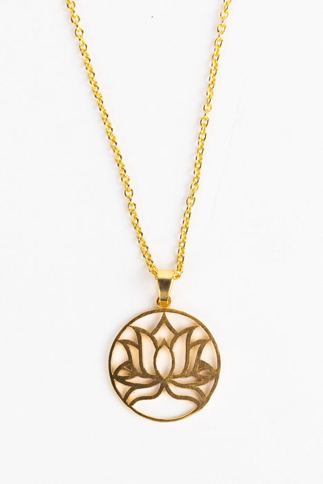 Perseverance Lotus Necklace 2