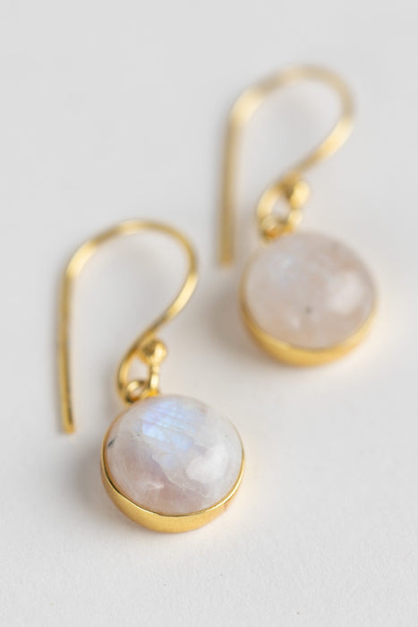 Moonstone Dew Drop Earrings 2