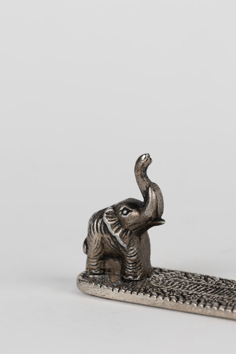 Silver Elephant Incense Holder 2