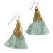 Sage Tassel Earrings thumbnail 1