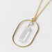 Moonstone Ellipse Necklace thumbnail 3