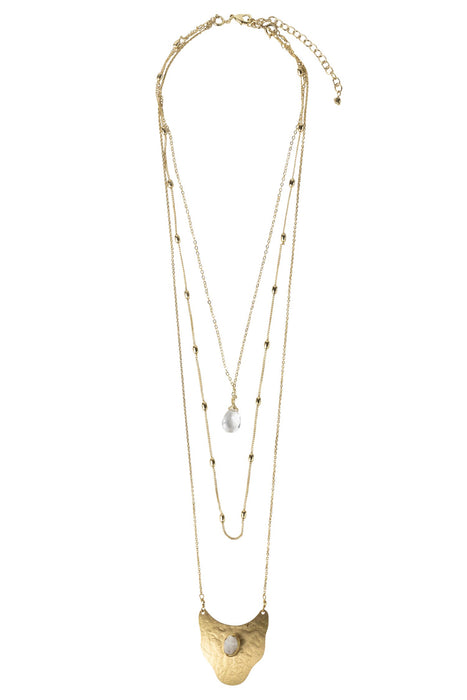 Moonstone Quartz Convertible Necklace 1