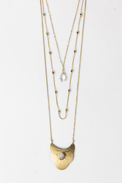 Moonstone Quartz Convertible Necklace 2