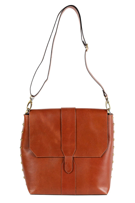 Eco-Leather Toffee Messenger Bag 1