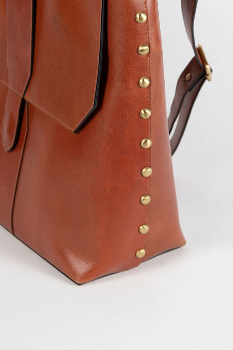 Eco-Leather Toffee Messenger Bag 4