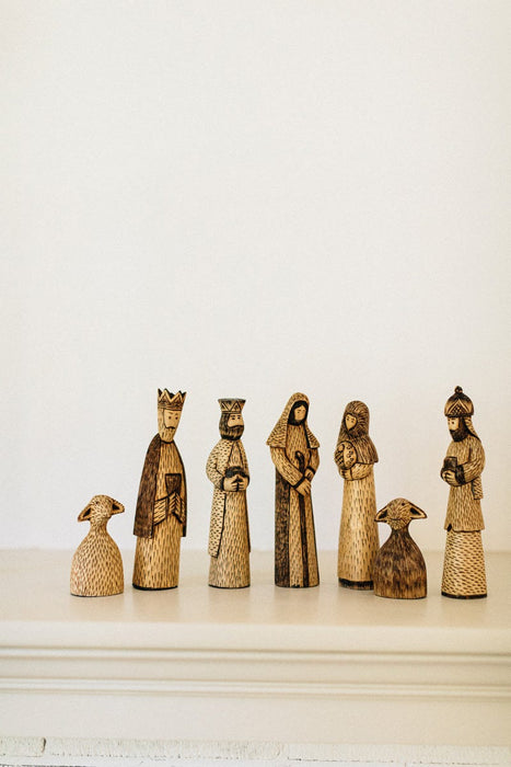 Hand-Carved Wooden Nativity 3