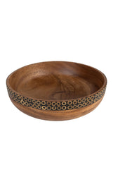 Gather Round Wood Serving Bowl