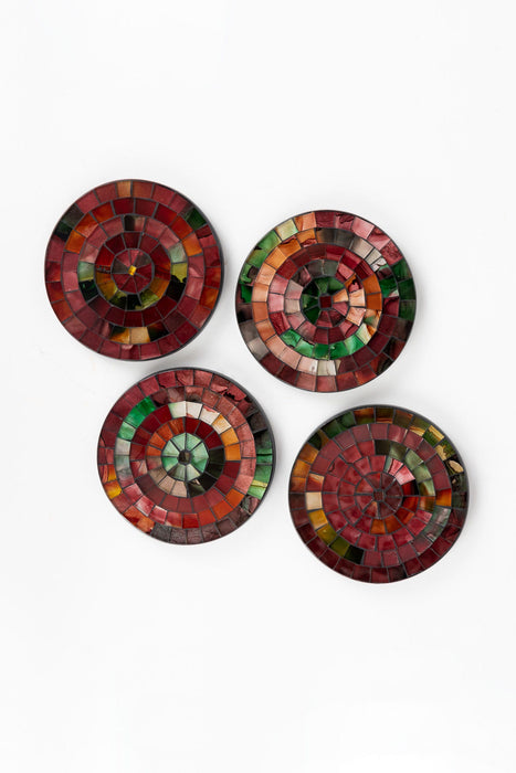 Desert Dusk Mosaic Coasters 4