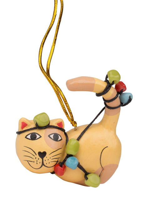 Tangled Up Cat Ornament 1