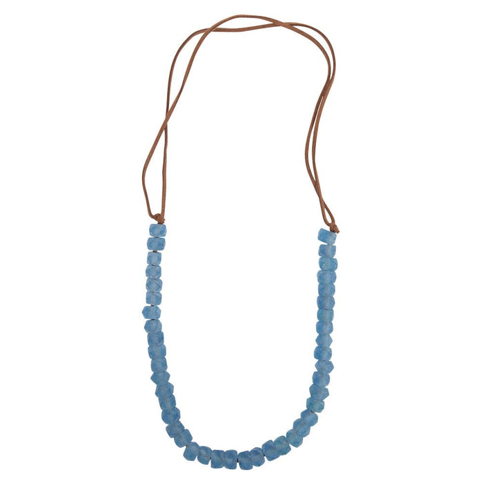Blue Sea Glass Necklace 2