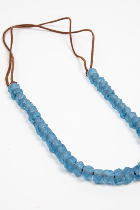 Blue Sea Glass Necklace 4