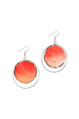 Fire Capiz Earrings