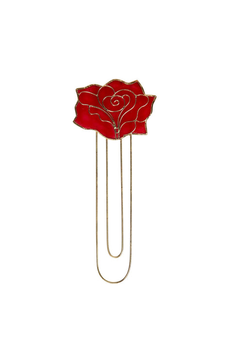 Red Rose Capiz Bookmark 1